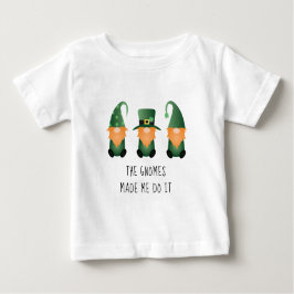 Camiseta Para Bebê Os Gnomos Me Fizeram Fazer Isso Engraçado Dizendo
