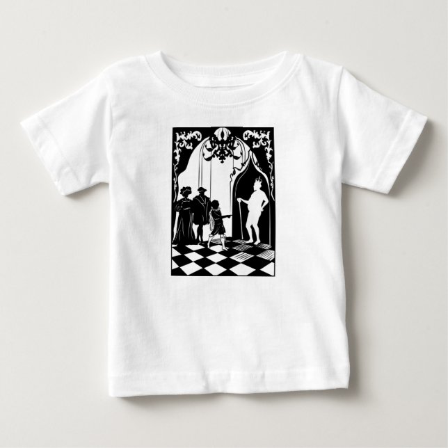 Camiseta Para Bebê Os Imperadores Novas Roupas, Camiseta De Bebê (Frente)
