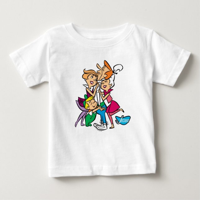 Camiseta Para Bebê Os Jetsons | Família (Frente)