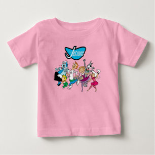 Camiseta Para Bebê Os Jetsons Festa de dança familiar