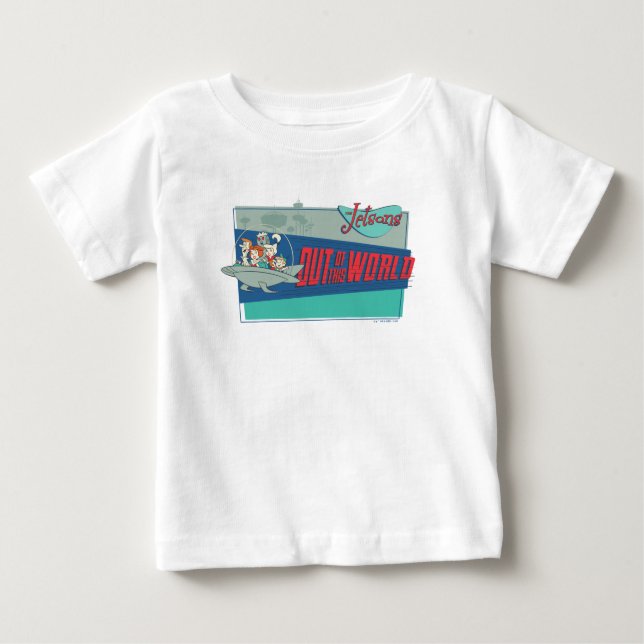 Camiseta Para Bebê Os Jetsons | Fora deste mundo (Frente)