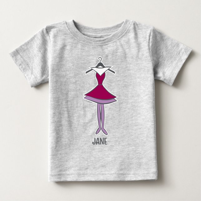 Camiseta Para Bebê Os Jetsons | Vestido de Jane (Frente)