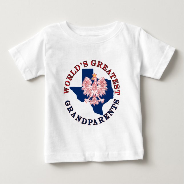 Camiseta Para Bebê Os Maiores Avós do Mundo (Frente)
