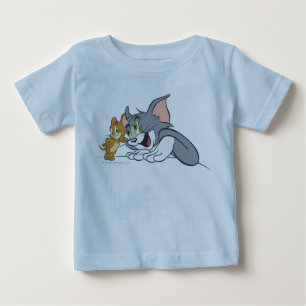 Camiseta Para Bebê Os melhores botões de Tom e de Jerry