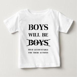 Camiseta Para Bebê Os meninos serão meninos (a praga livre)
