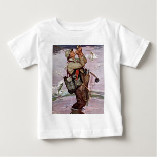 Camiseta Para Bebê Os peixes estão saltando