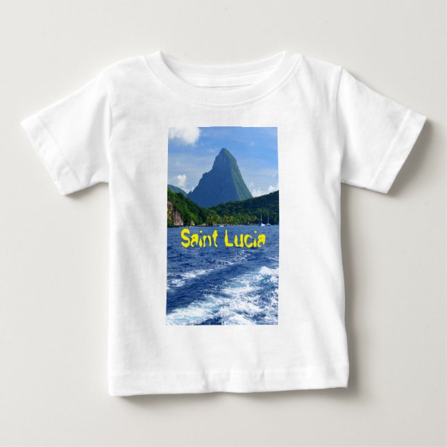 Camiseta Para Bebê Os Pitons no santo Lucia (Frente)