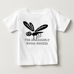 Camiseta Para Bebê Os Rocha-miúdos da sala da libélula