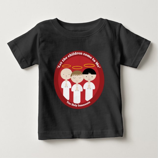 Camiseta Para Bebê Os Santo Inocentos (Frente)