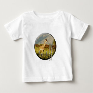 Camiseta Para Bebê Os t-shirt das crianças do safari dos animais