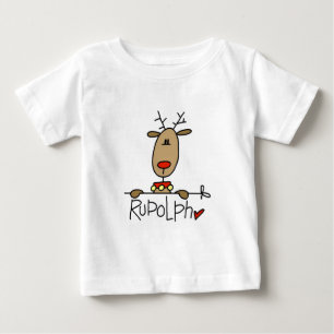 Camiseta Para Bebê os t-shirt e os presentes da rena