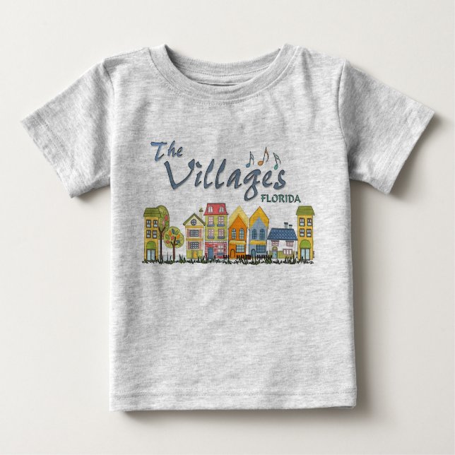 Camiseta Para Bebê Os vilarejos da florida comunidade de bebês (Frente)