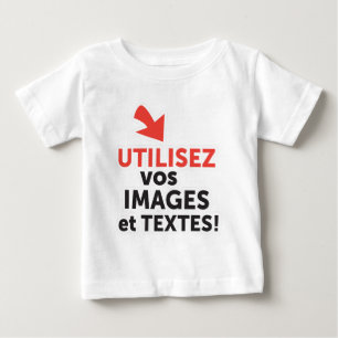 Camiseta Para Bebê Os vos de Imprimer projetam en Français do ligne