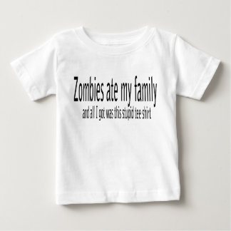 Camiseta Para Bebê Os zombis comeram minha família…