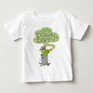 Camiseta Para Bebê Oscar, o Grouch   Descer e Sujar
