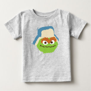 Camiseta Para Bebê Oscar, o rosto do Grouch Woodland