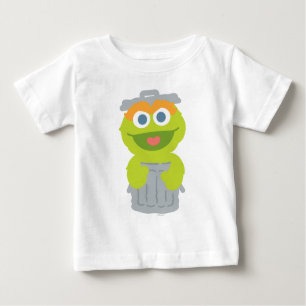 Camiseta Para Bebê Oscar the Grouch Baby