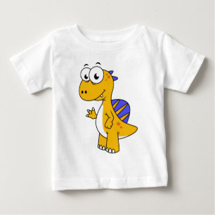 Camiseta Para Bebê Ótima Ilustração De Um Espinossauro. 2