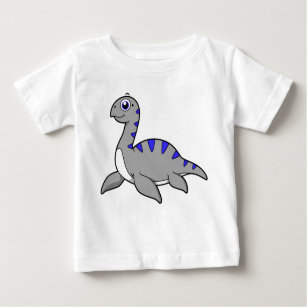 Camiseta Para Bebê Ótima Ilustração De Um Monstro De Loch Ness.