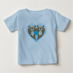 Camiseta Para Bebê Otter Love