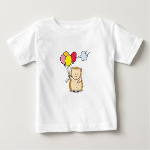 Camiseta Para Bebê Ouriço bonito dos desenhos animados que guardara