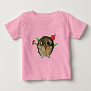 Camiseta Para Bebê ouriço fofo