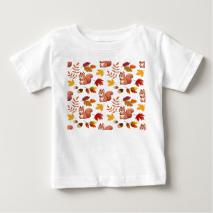 Camiseta Para Bebê ouriços bonitos
