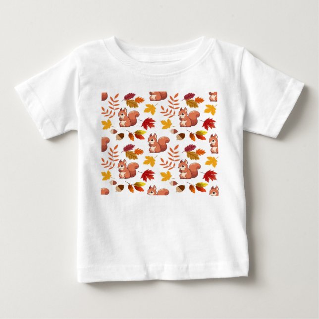 Camiseta Para Bebê ouriços bonitos (Frente)