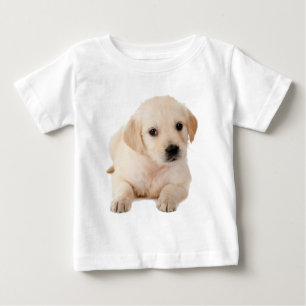 Camiseta Para Bebê Ouro Labrador Puppy