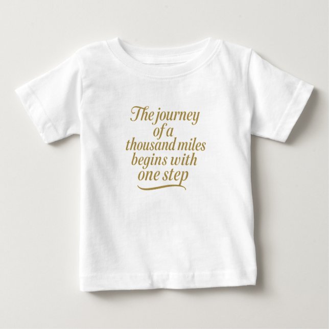 Camiseta Para Bebê Ouro para frente (Frente)
