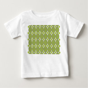 Camiseta Para Bebê Ovais de Deco de Arte Verde