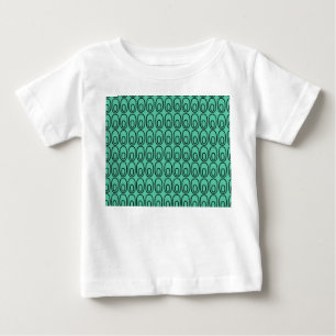 Camiseta Para Bebê Ovais Verdes da Casa da Moeda Repetida