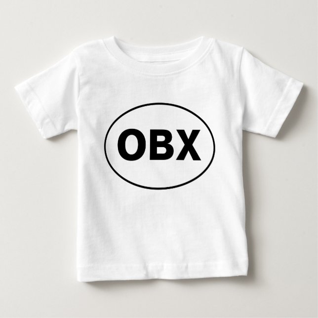 Camiseta Para Bebê Oval OBX (Frente)