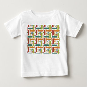 Camiseta Para Bebê Ovalas e Círculos