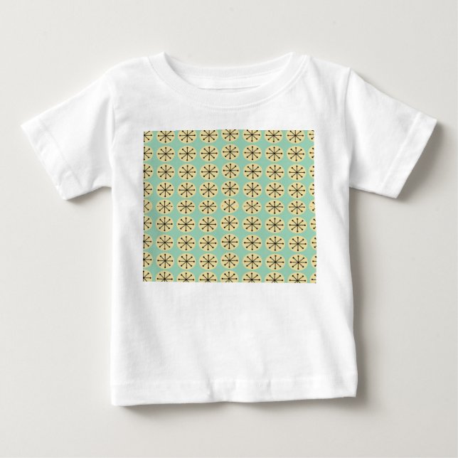 Camiseta Para Bebê Ovalas e Starbursts (Frente)