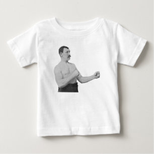 Camiseta Para Bebê Overly Manly Man Meme