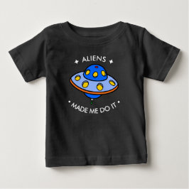 Camiseta Para Bebê OVNI Fofo | Alienígenas Engraçados