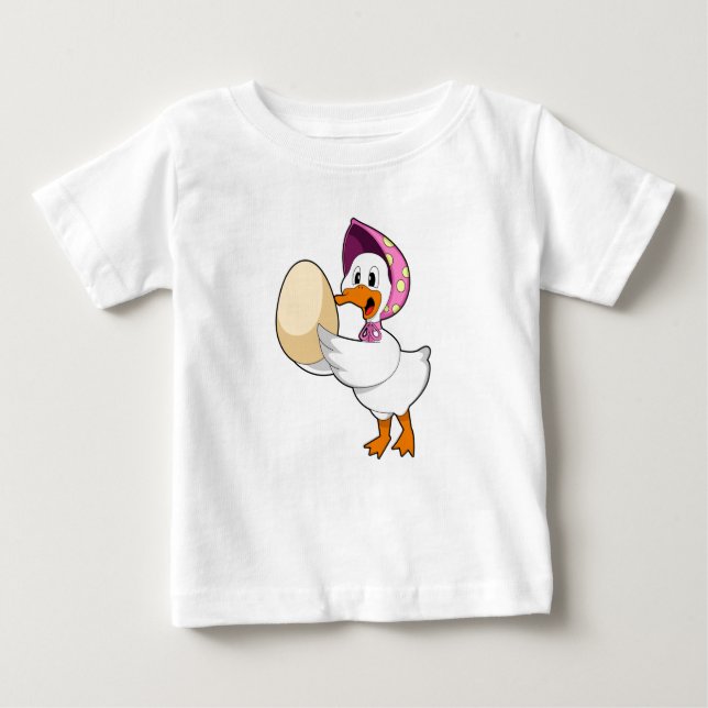 Camiseta Para Bebê Ovo de Pato (Frente)
