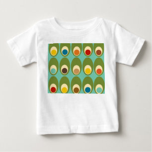Camiseta Para Bebê Ovos Modernos do Século médio