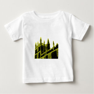Camiseta Para Bebê Oxford Inglaterra 1986 amarelos de construção das