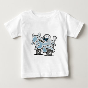 Camiseta Para Bebê P-51 mustang parece um bebê avião