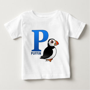 Camiseta Para Bebê P é para o papagaio-do-mar