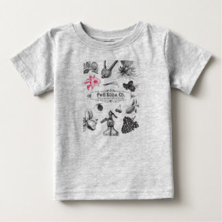 Camiseta Para Bebê P&H Soda Co. criança uma peça
