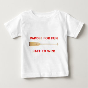 Camiseta Para Bebê Pá para o divertimento, raça para ganhar a