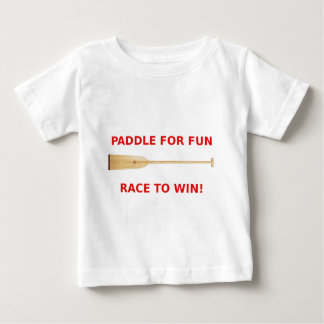 Camiseta Para Bebê Pá para o divertimento, raça para ganhar a