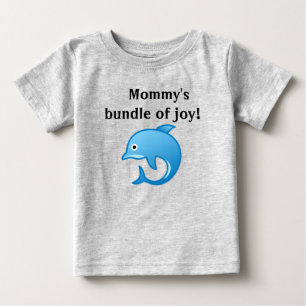 Camiseta Para Bebê Pacote de Alegria da Mamãe Golfinho