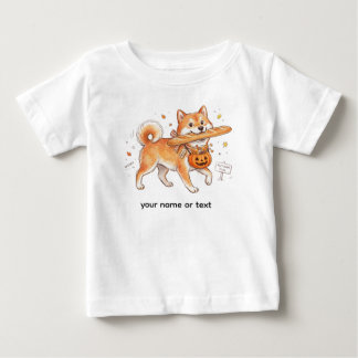 Camiseta Para Bebê Padaria Ladrão Shiba Inu - Cachorro Fofo carregand