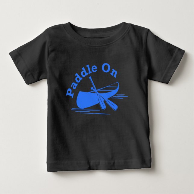Camiseta Para Bebê Paddle Na Design - Baby Fine Jersey T Shirt (Frente)