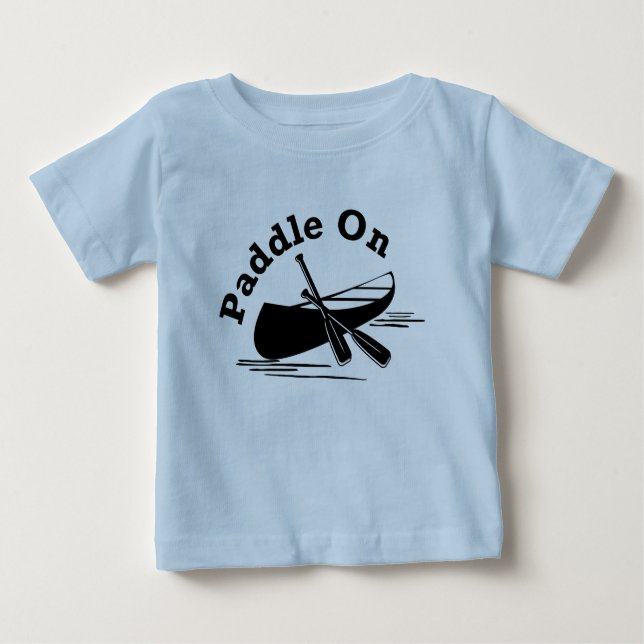 Camiseta Para Bebê Paddle Na Design - Baby Fine Jersey T Shirt (Frente)