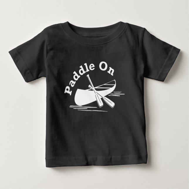 Camiseta Para Bebê Paddle Na Design - Baby Fine Jersey T Shirt (Frente)